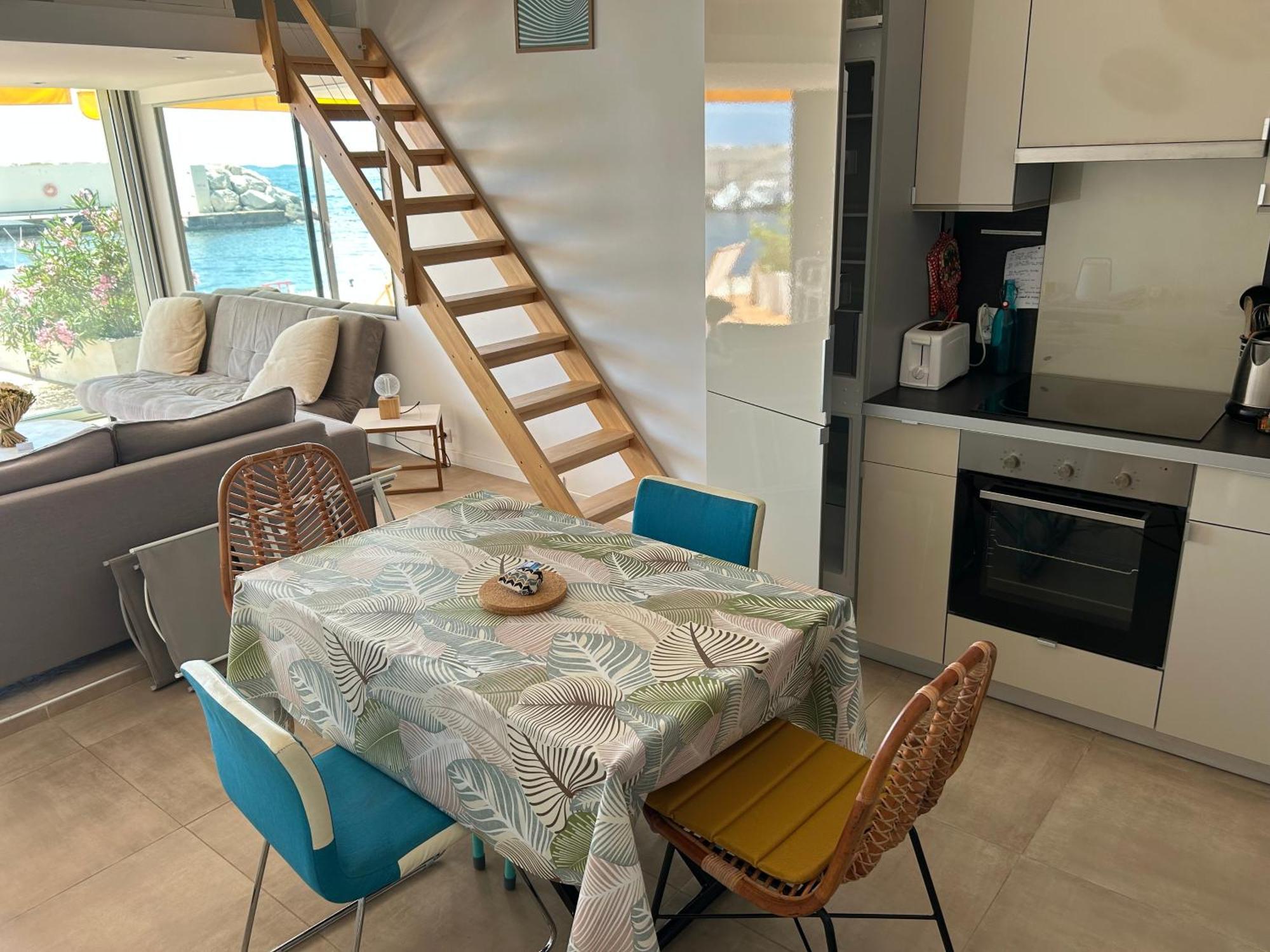 Horizon Bleu Bandol : Appartement Pieds Dans L'Eau מראה חיצוני תמונה